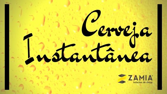 cerveja instantanea bolacha de chopp